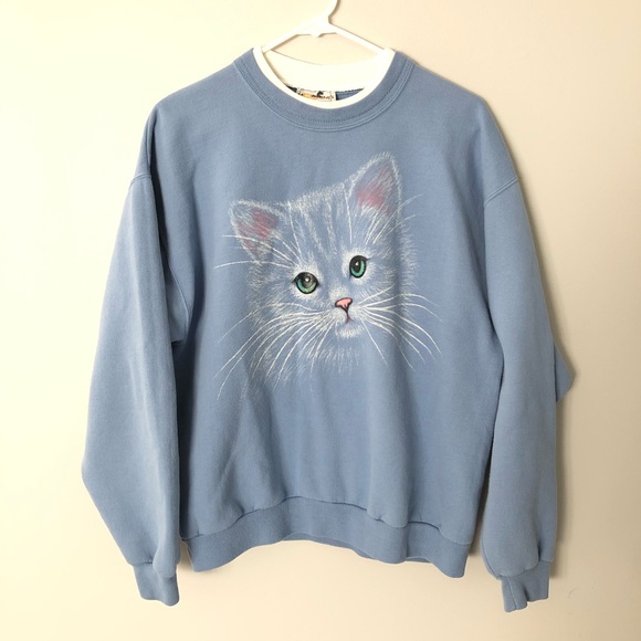 Vintage cat crewneck Clearance